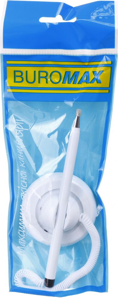 Ручка шариковая Buromax 0,7 мм синяя на подставке (BM.8140-01)