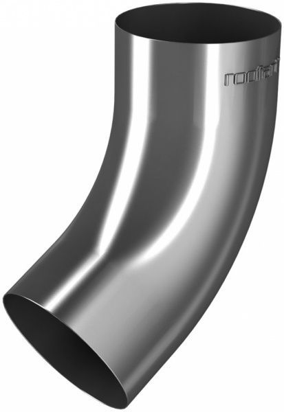 Коліно труби ROOFART 87 мм цинк 