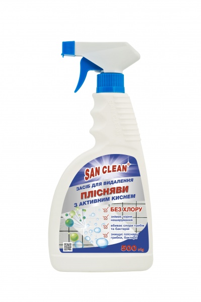 Средство для снятия плесени SAN CLEAN с активным кислородом 0,5 л