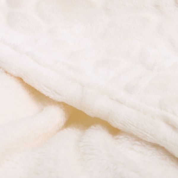 Плед Flannel Embossed Whisper White 200x220 см молочный La Nuit 