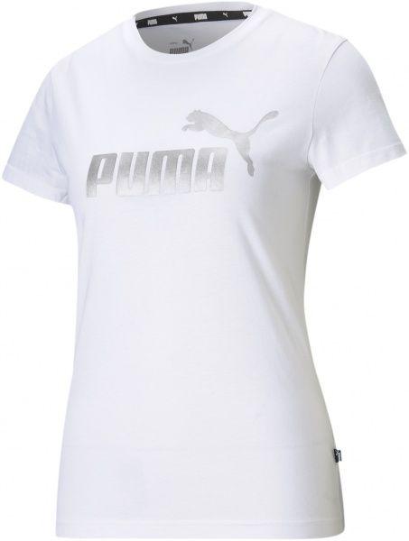 Футболка Puma ESS+ Metallic Logo Tee 58689002 S белый