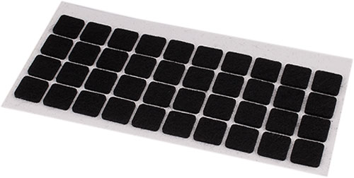 Самоклейка для ніжок 35х35 мм чорна 18 шт.