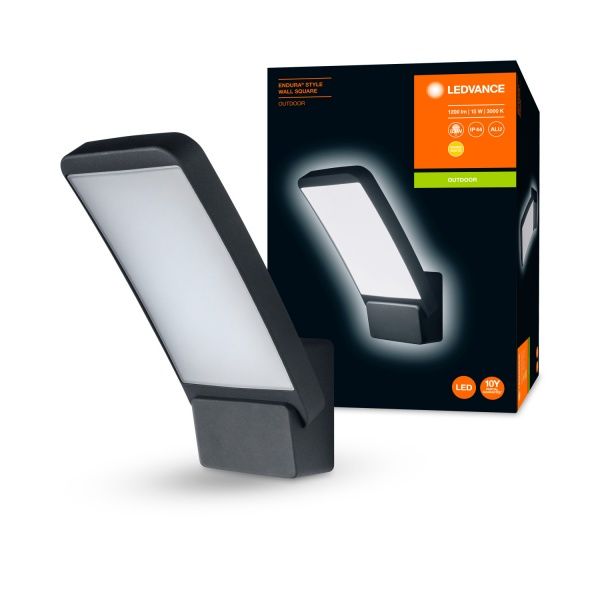 Світильник світлодіодний Ledvance Endura Style Wall SQ 15 Вт IP44 темно-сірий 