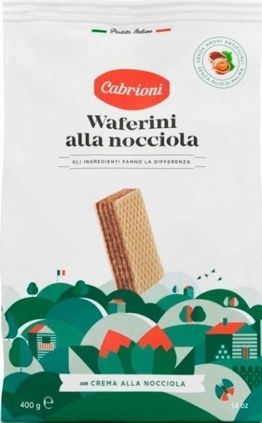 Вафлі з горіховим кремом 400 г 