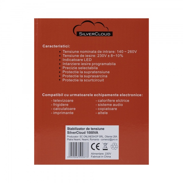 Стабилизатор напряжения SILVERCLOUD PNI- SCK1000V