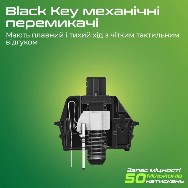 Клавіатура ігрова Vertux (tungsten.black) Tungsten USB black 