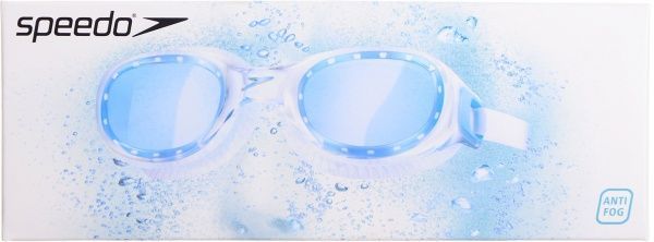 Очки для плавания Speedo 8-108983537 Futura Classic 8-108983537 one size белыйголубой