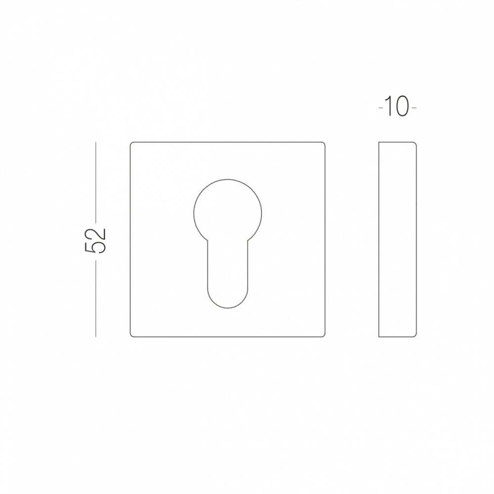 Ручка на розетке Linde A-2026 PZ MA с накладкой PZ матовый антрацит