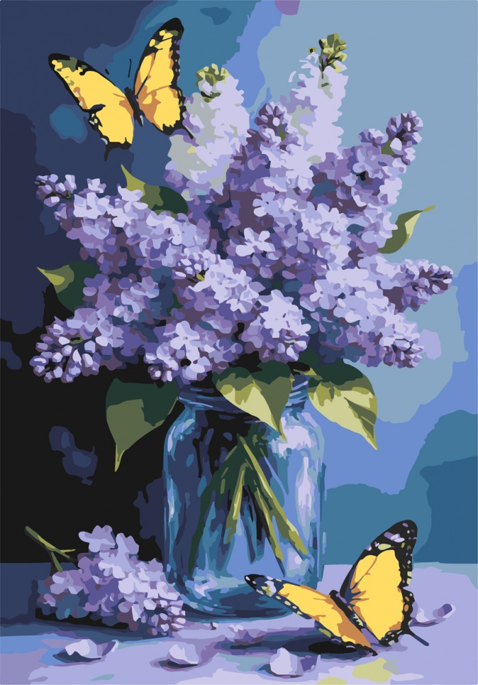 Набор для росписи по номерам Riviera Blanca Сиреневый танец 28x40 см RB-1295