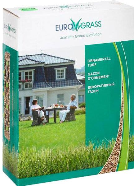 Насіння Euro Grass газонна трава Ornamental коробка 2,5 кг