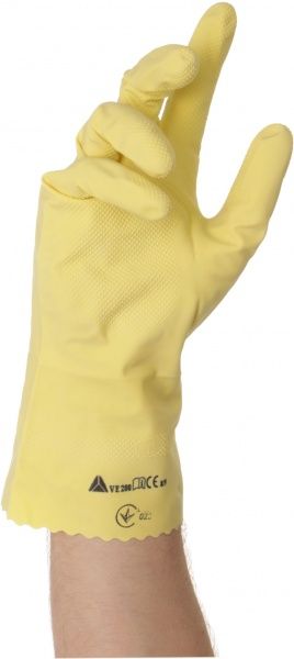 Перчатки Delta Plus VE200JA с хлопчатобумажной подкладкой с покрытием латекс M (8) VE200JA08
