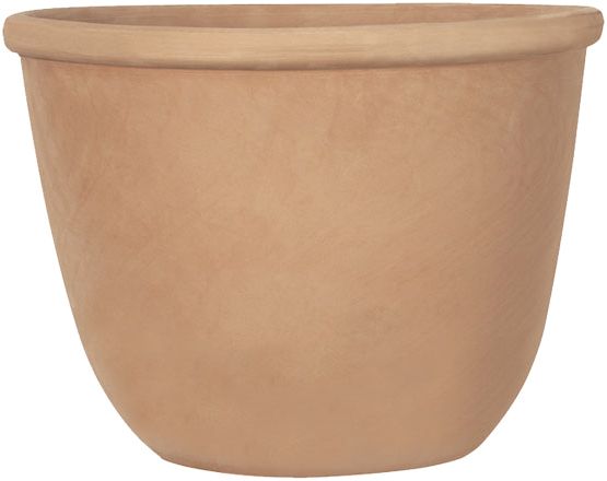 Вазон керамічний Terraneo Carpi 27x21 cм круглий 5л теракот (700066) 