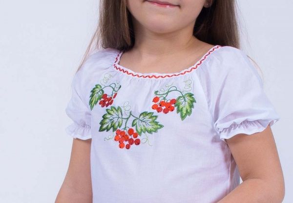 Блуза Гармонiя Калина р.140 белый 33335 