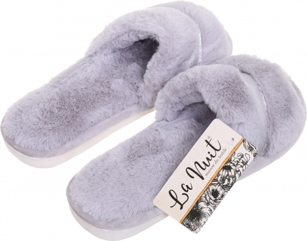 Тапки домашние La Nuit Кайла р. 36/37 серый YH-22002 grey 