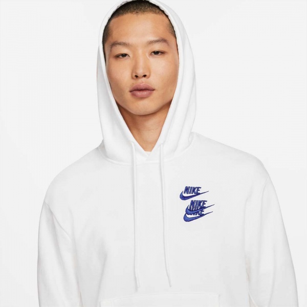Джемпер Nike M NSW PO FT HOODIE WTOUR DA0931-100 р. 2XL белый