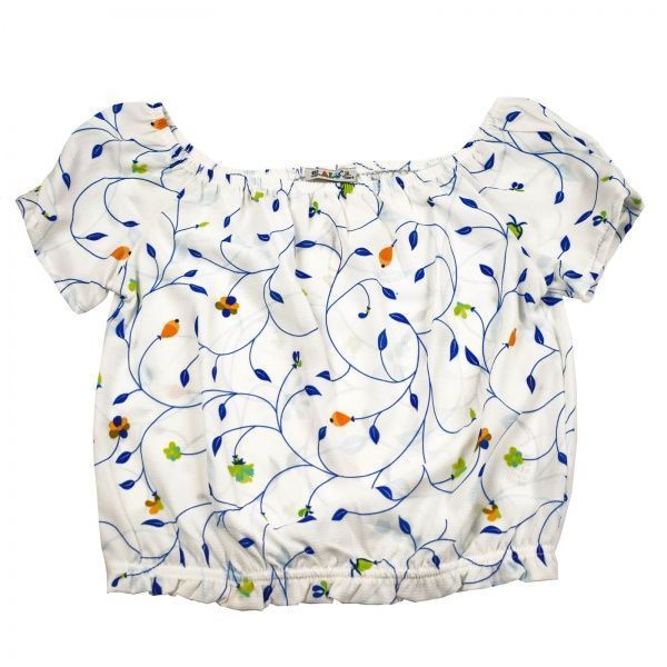 Футболка для дівчаток ALG з прінтом р.146 блакитний 