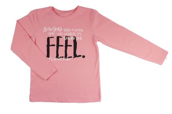 Реглан для дівчинки Luna Kids р.122 темний персик 