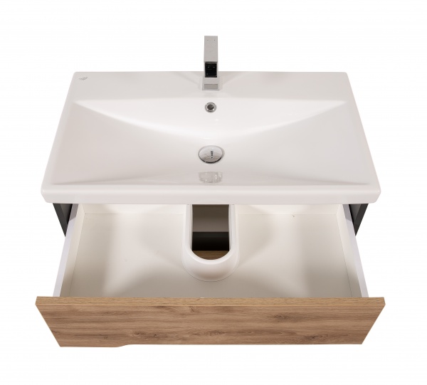 Тумба подвесная Aqua Rodos Сидней с умывальником Elite 80 см