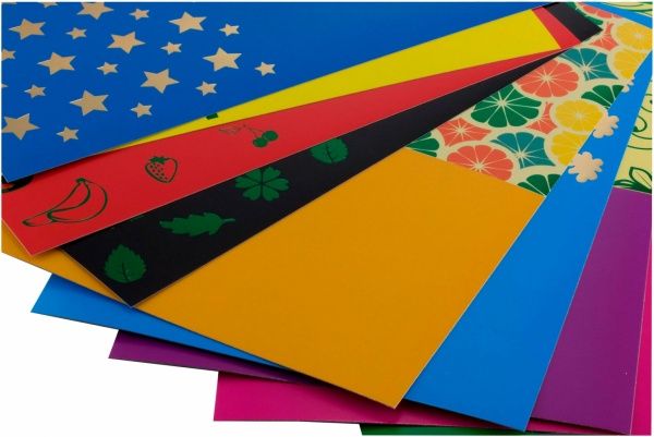 Набір фольгованого кольорового картону Колібрі 88262 Лунапак