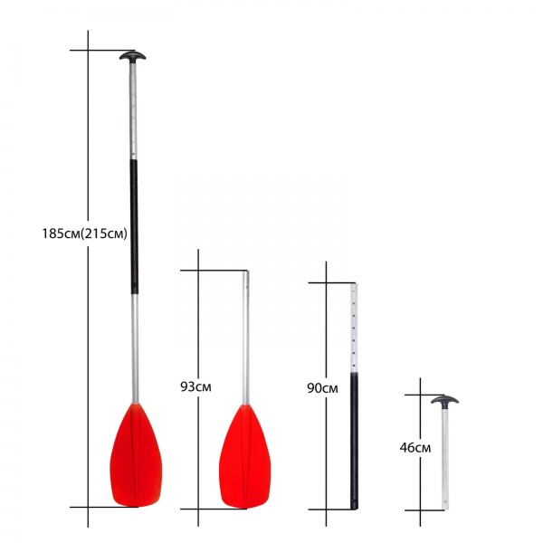 Весло регульоване SUP Аква 185-215 см