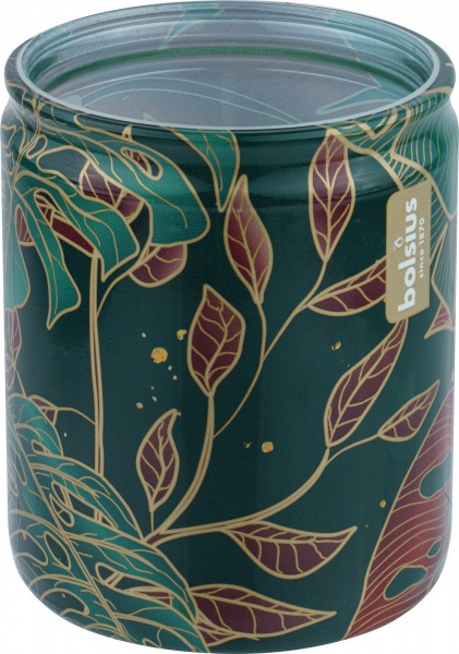 Свеча в стакане Bolsius Leaves 82/68 аромат манго 