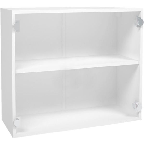 Шкаф верхний МС Варшава В 80/60/30 ясень шимо светлый Грейд