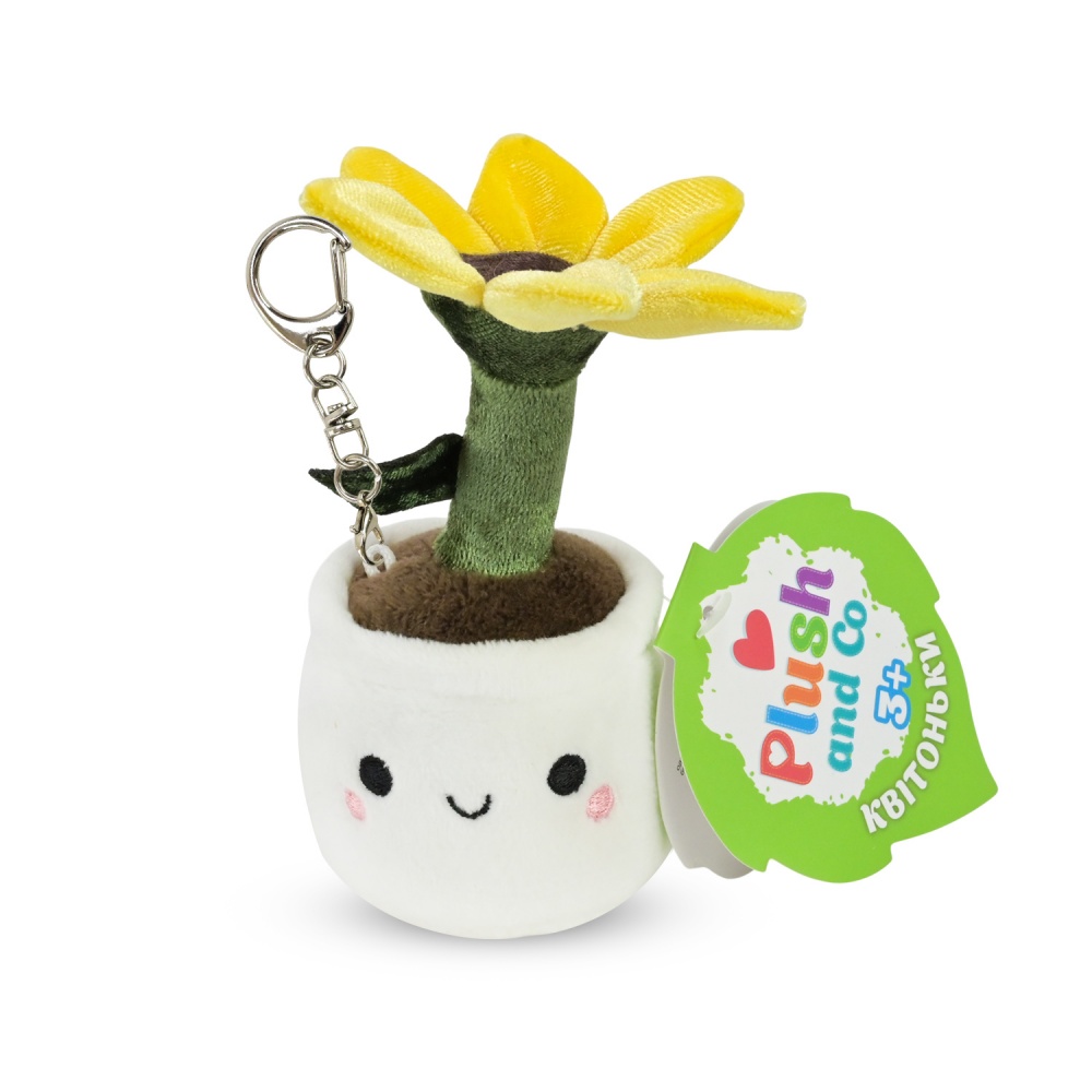 Мягкая игрушка Plush and Co Цветочки подсолнух 6х6х11 см желтый с белым PLC25055