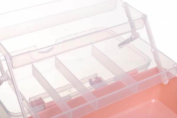 Органайзер для косметики прямоугольный 28х15,5х16 см розовый 