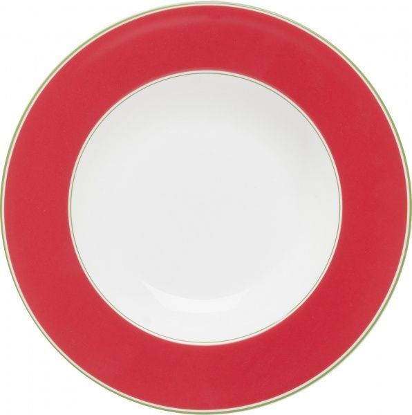 Тарілка супова Emotion 23,5 см червона Fiora