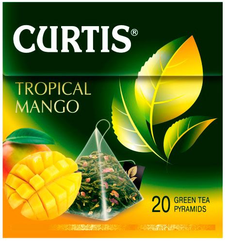 Чай зеленый Curtis Tropical Mango 20 шт. (4820198800017) 