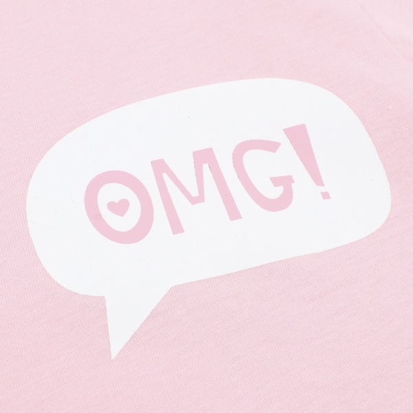 Піжама дитяча для дівчаток Funtime р.134 рожевий із білим 