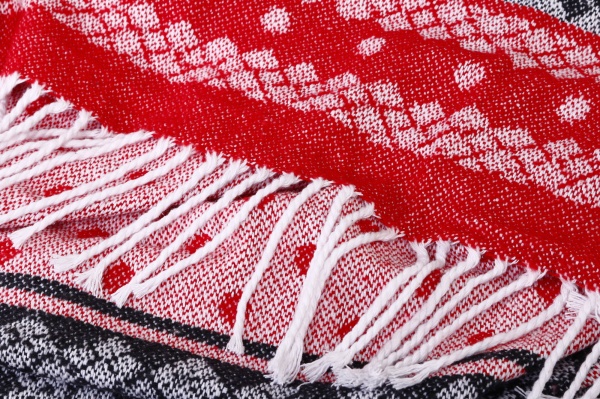 Плед Валенсія NY Н/О ROSSO 140x200 см красный с рисунком Vladi 