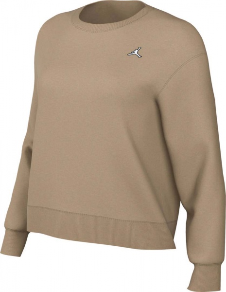 Світшот Nike W J BRKLN FLC CREW DQ4462-277 р. XL бежевий