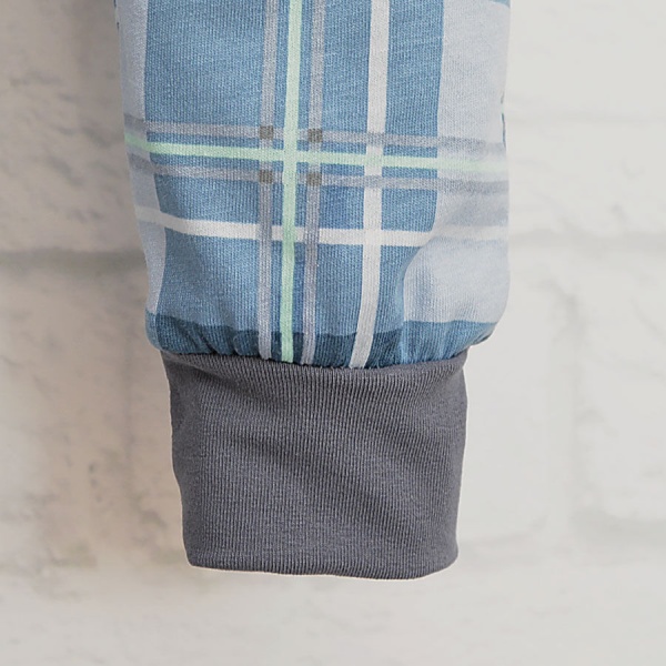 Штанишки Blanka Клетка р.74 синий 110213 