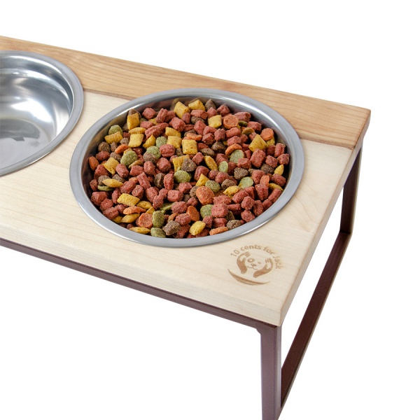 Миска подвійна 10 центів для Джека №2 S коричнева