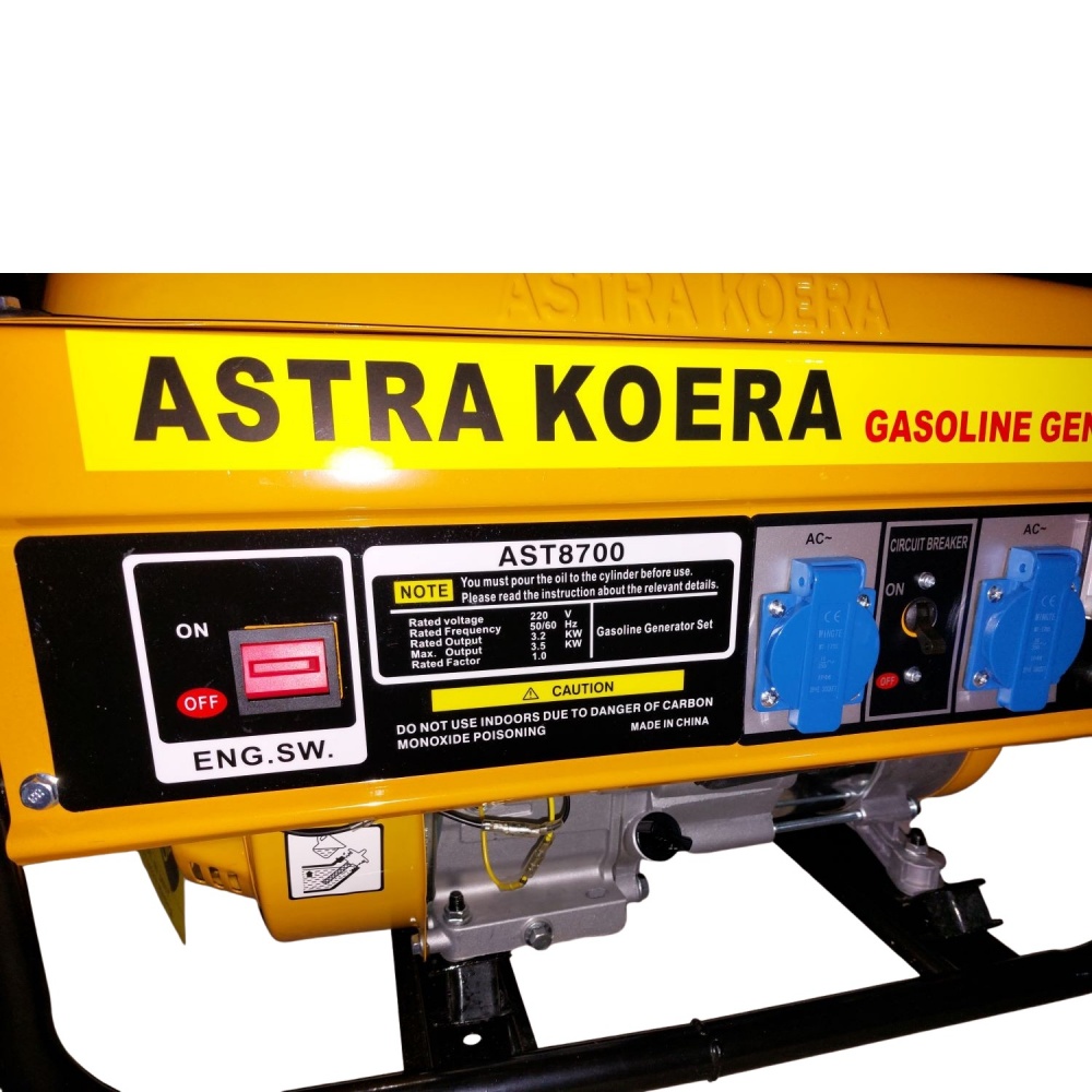 Генератор бензиновый Astra 3,2 кВт / 3,5 кВт 220 В AST8700