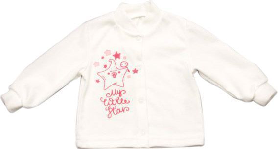 Кофтинка дитяча Модний Карапуз My Little Star 301-00028-0 р.68 білий із принтом 