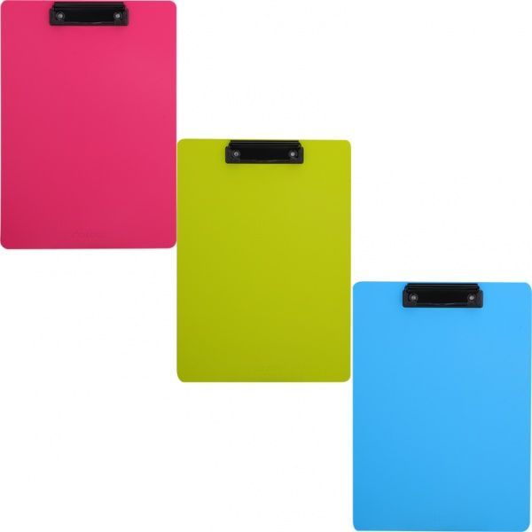 Планшет EF75202 микс A4 пластик 2.5мм foam pp розовый Deli