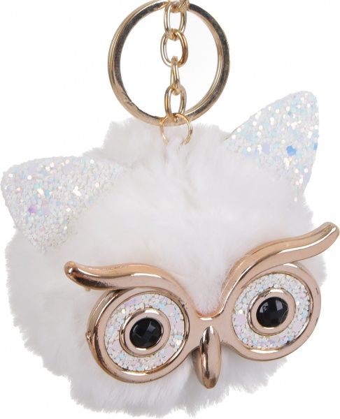 Брелок для рюкзака Совеня білий