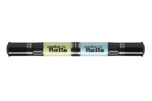 Лак для ногтей Creative Nails на водной основе 2 цвета (бледно-зеленый + пастельно-синий)