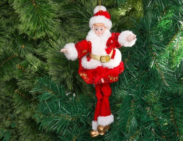 Підвіска Дівчинка в червоній шубі 29,5 см 12108-12RR  