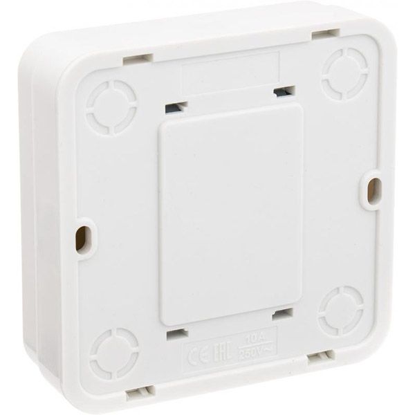 Вимикач одноклавішний UP! (Underprice) IP20 без підсвітки 10 А 220-250В білий BD-SWP.MZ20G1W1-WH