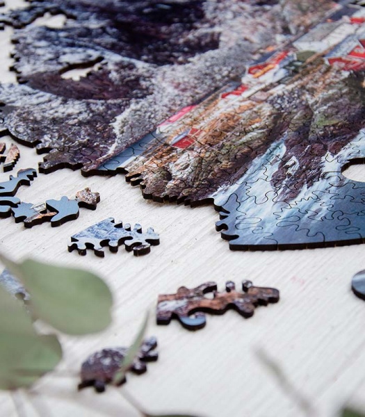 Пазл дерев'яний Рейне 30 см PuzzleUp 