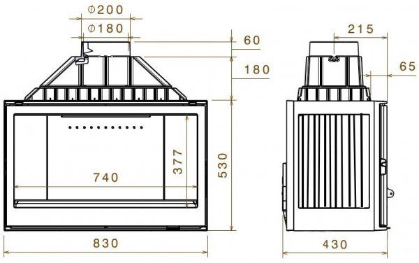 Топка для камина Liseo L9