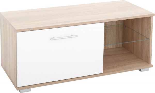 Тумба под ТВ Мурсия 2-Б дуб сонома/белый 