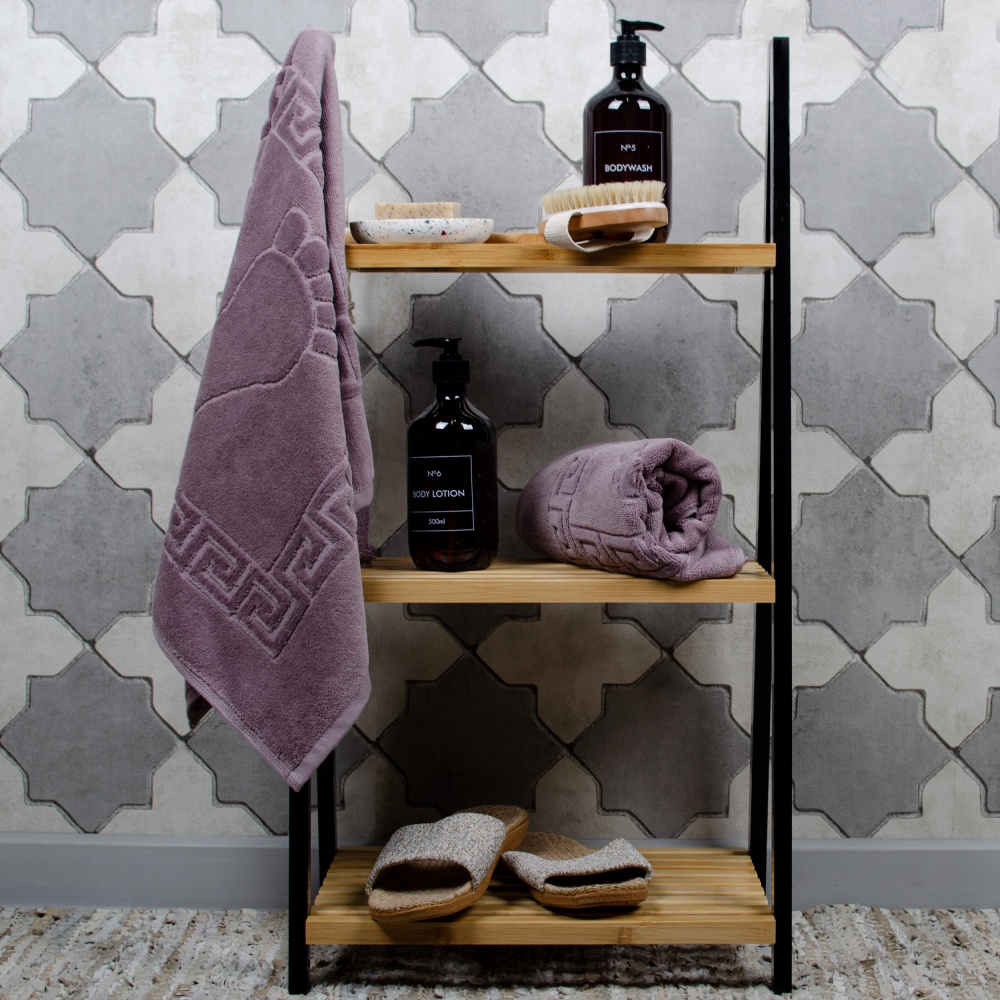 Килимок махровий для ніг TABBY 50x70 см ліловий La Nuit