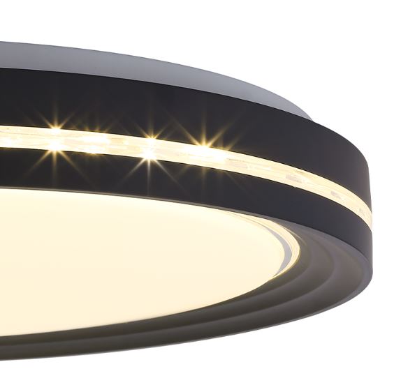 Светильник потолочный Sensio ASTERIA с пультом 60 Вт белый с черным 3000-6500 К LED-SENS-ASTERiA-60