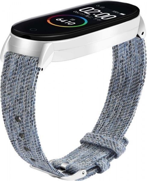 Сменный ремешок Xiaomi Smart Band для Mi Band 4/3 MShell Fabric grey 589083 