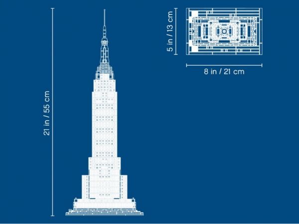 Конструктор LEGO Architecture Хмарочос Емпайр-Стейт-Білдінг 21046