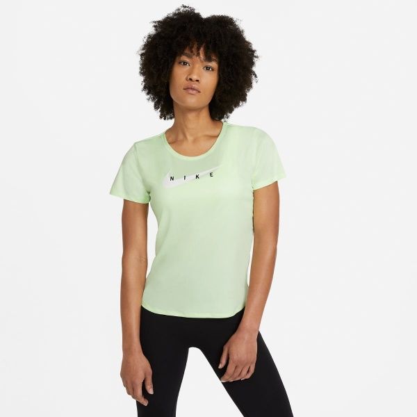 Футболка Nike W NK SWOOSH RUN TOP SS CZ9278-701 р.XL м'ятний